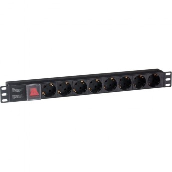Блок розеток EXEGATE SERVERPRO PDU-19H801 AL-8S-C14-SW