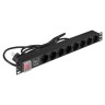 Блок розеток EXEGATE SERVERPRO PDU-19H805 Al-8S-EU3CU-SW-SPD1 EX299603RUS