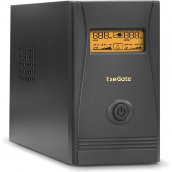 Источник бесперебойного питания EXEGATE POWER SMART ULB-400.LCD.AVR.2SH.RJ.USB Источник бесперебойного питания EXEGATE POWER SMART ULB-400.LCD.AVR.2SH.RJ.USB
