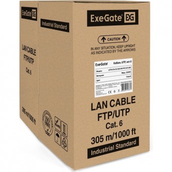Кабель EXEGATEUTP4-C6-CU-S23-IN-PVC-GY-305 UTP Кабель EXEGATEUTP4-C6-CU-S23-IN-PVC-GY-305 UTP
