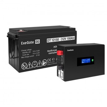 Комплект EXEGATE ИБП EX295993RUS + батарея 150Aч EX282990RUS 1шт
