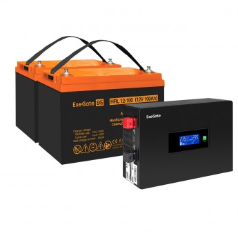 Комплект EXEGATE ИБП EX295994RUS + батарея 100Aч EX285656RUS 2 шт Комплект EXEGATE ИБП EX295994RUS + батарея 100Aч EX285656RUS 2 шт