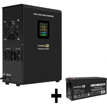 Комплект EXEGATE ИБП EX295997RUS + батарея 200Aч EX282991RUS 1шт Комплект EXEGATE ИБП EX295997RUS + батарея 200Aч EX282991RUS 1шт