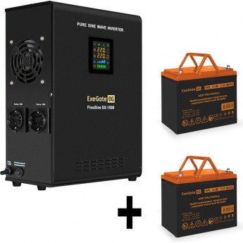 Комплект EXEGATE ИБП EX295998RUS + батарея 80Aч EX285654RUS 2шт