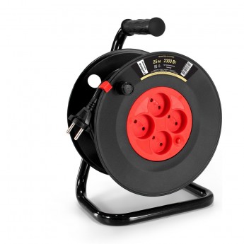 Удлинитель на катушке EXEGATE INDUSTRIAL ECS-10-2-25 2х1,0мм2, 10А/2.3кВт Удлинитель на катушке EXEGATE INDUSTRIAL ECS-10-2-25 2х1,0мм2, 10А/2.3кВт